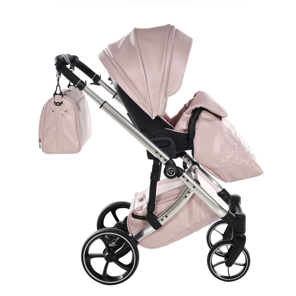 Junama Tailor 2 in 1 Ecopelle Pink/Pink Navicella Pink Telaio Chrome