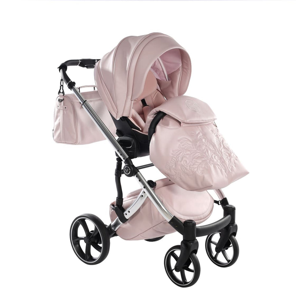 Junama Tailor 2 in 1 Ecopelle Pink/Pink Navicella Pink Telaio Chrome