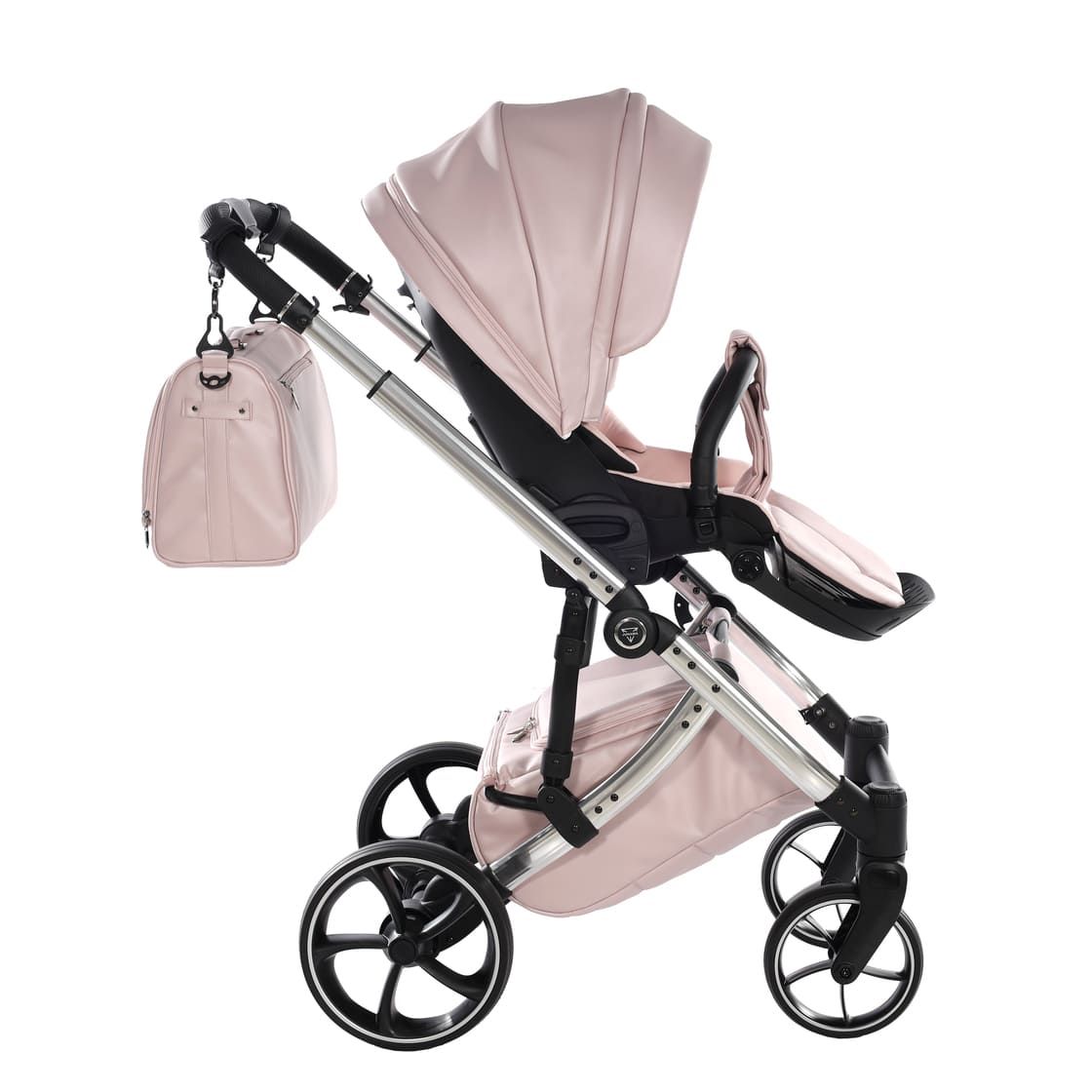 Junama Tailor 3 in 1 Ecopelle Pink/Pink Navicella Pink Telaio Chrome
