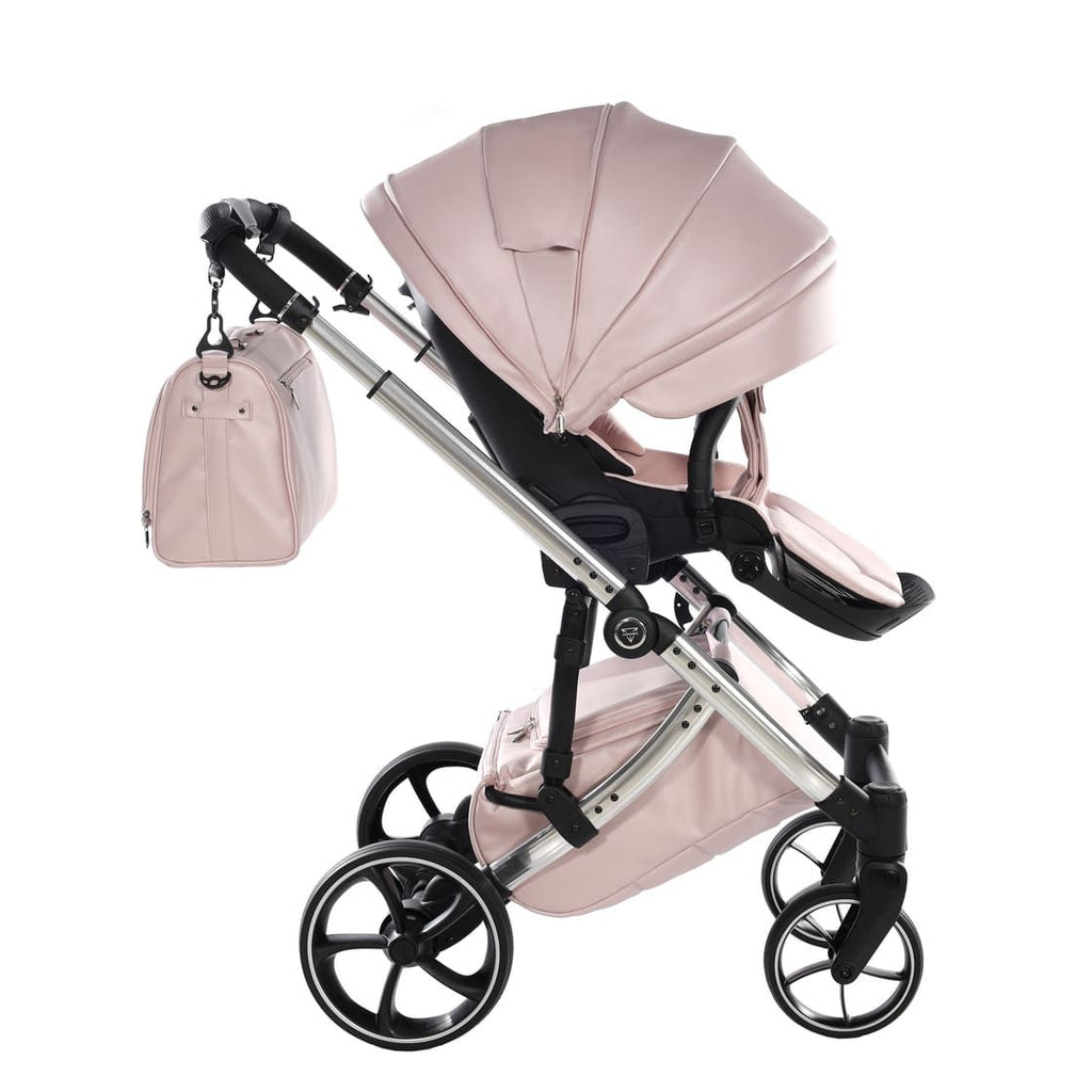 Junama Tailor 2 in 1 Ecopelle Pink/Pink Navicella Pink Telaio Chrome