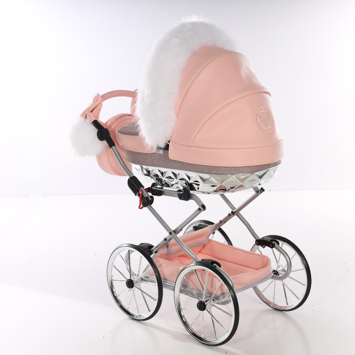 Carrozzina Mini Hand Craft Glitter Rosa