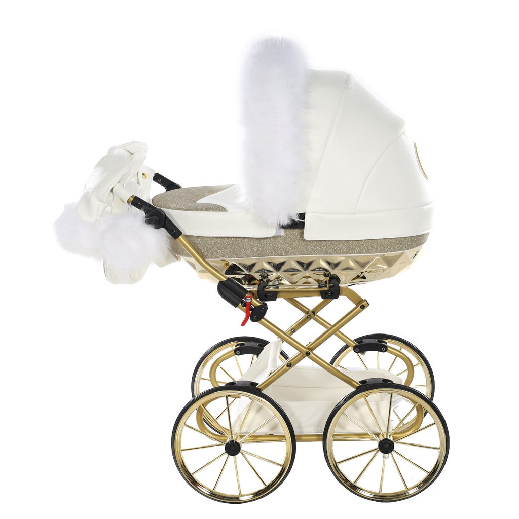 Carrozzina Mini Hand Craft Glitter Avorio