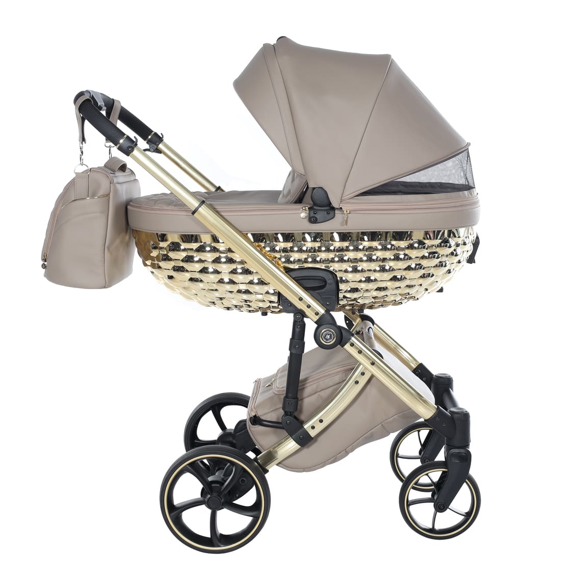Trio Antes Baby Bubble Dark Beige/Gold Navic.Glossy Telaio Gold