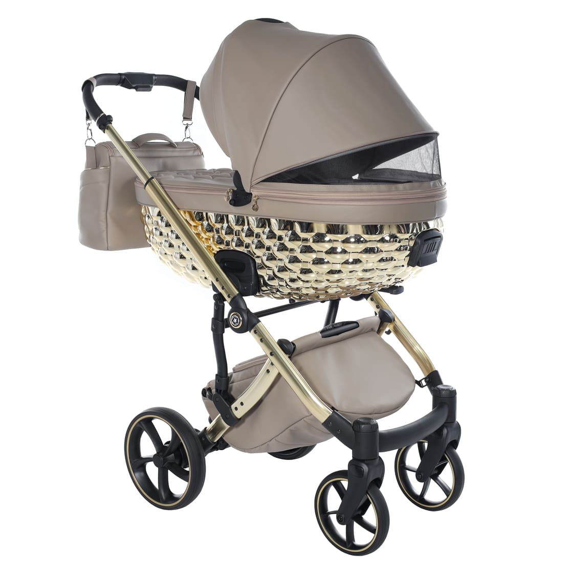 Trio Antes Baby Bubble Dark Beige/Gold Navic.Glossy Telaio Gold