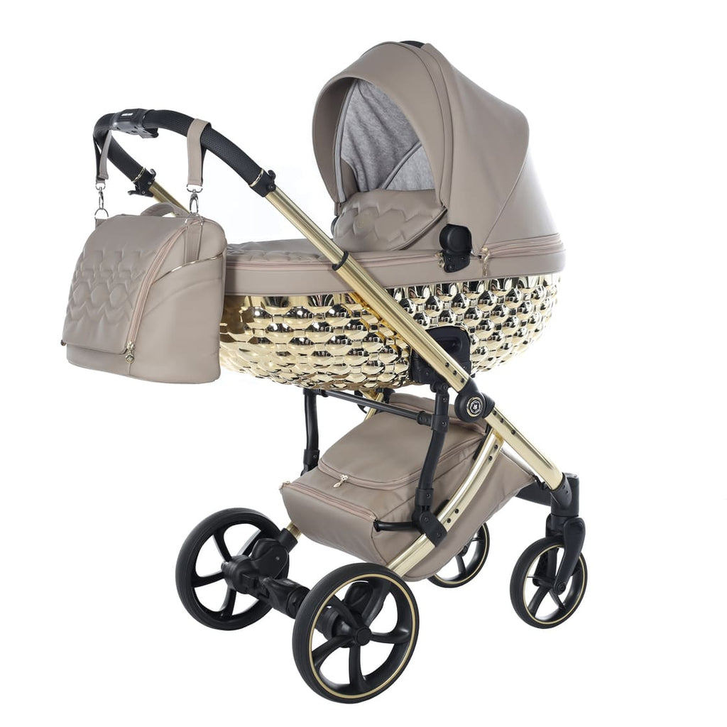 Trio Antes Baby Bubble Dark Beige/Gold Navic.Glossy Telaio Gold