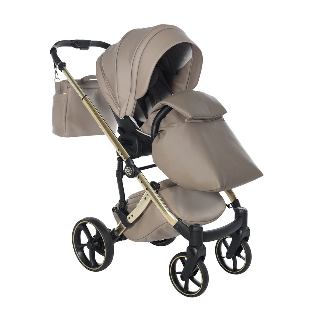 Antes Baby 2 in 1 Bubble Dark Beige/Gold Navic. Glossy Telaio Gold