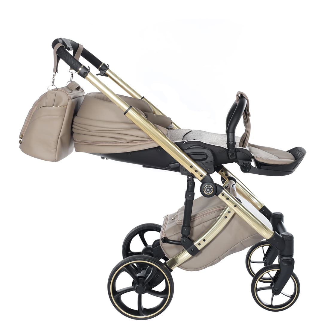 Trio Antes Baby Bubble Dark Beige/Gold Navic.Glossy Telaio Gold