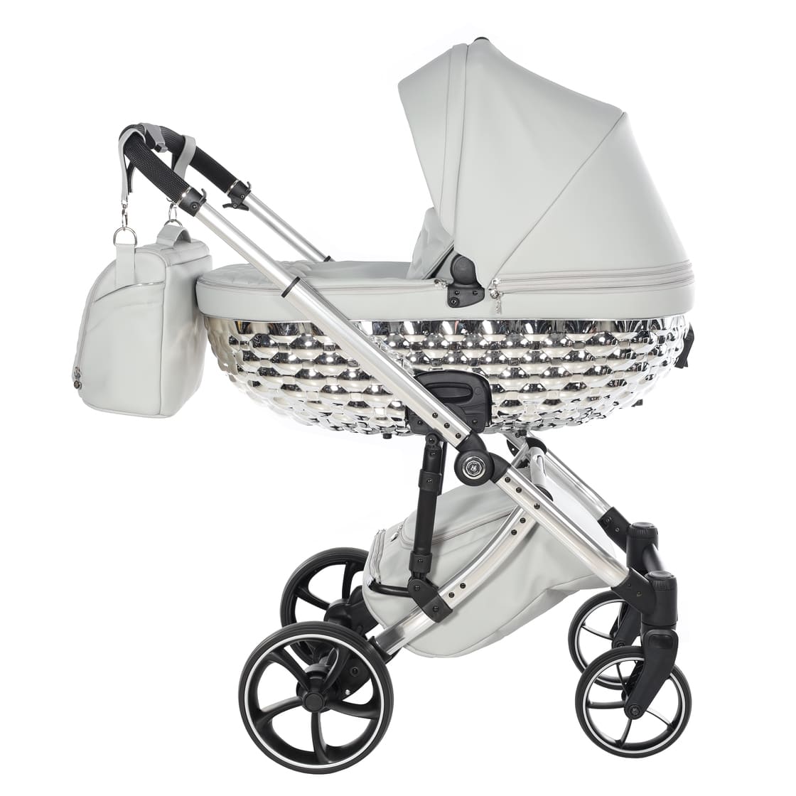 Trio Bubble Grey/Silver Nav. Glossy Telaio Silver