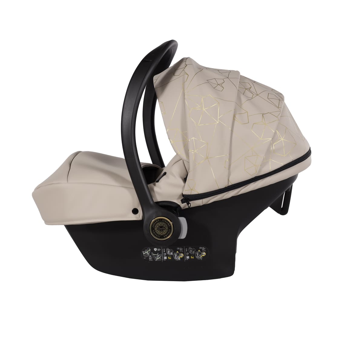 Trio Diamond Heart Collection V3 3 in 1 Ecopelle Beige/Oro Giallo Telaio Oro Giallo