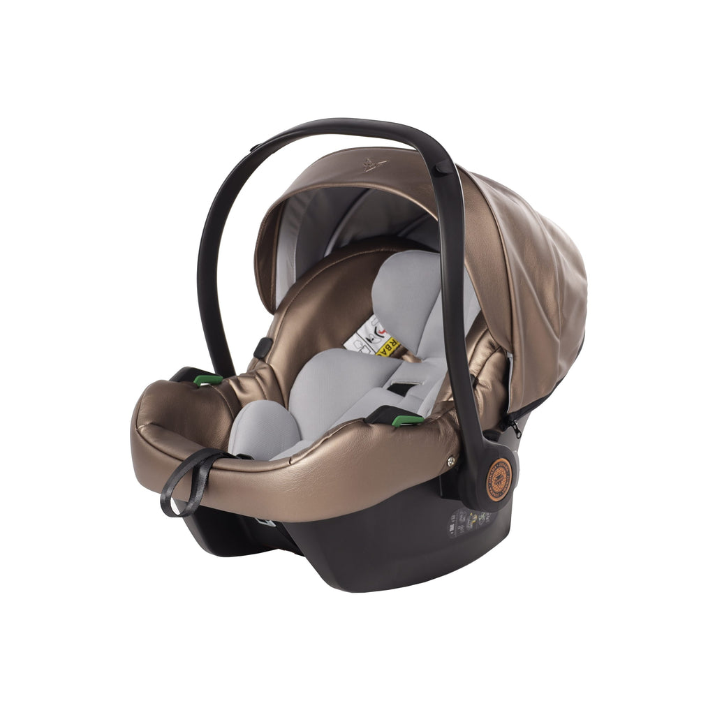 Seggiolino Auto Junama Fluo V3 in Ecopelle Bronze/Oro Rosa