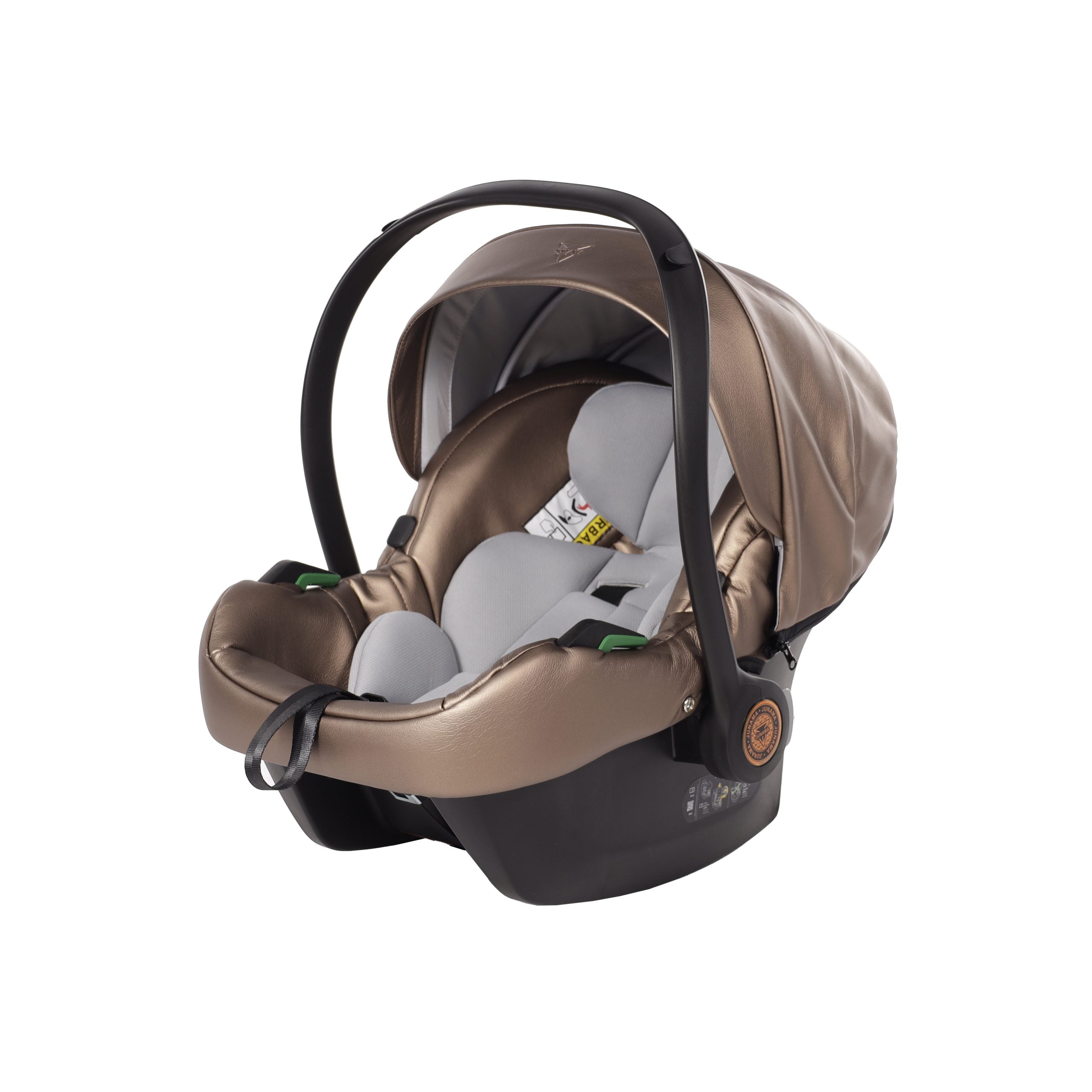 Seggiolino Auto Junama Fluo V3 in Ecopelle Bronze/Oro Rosa