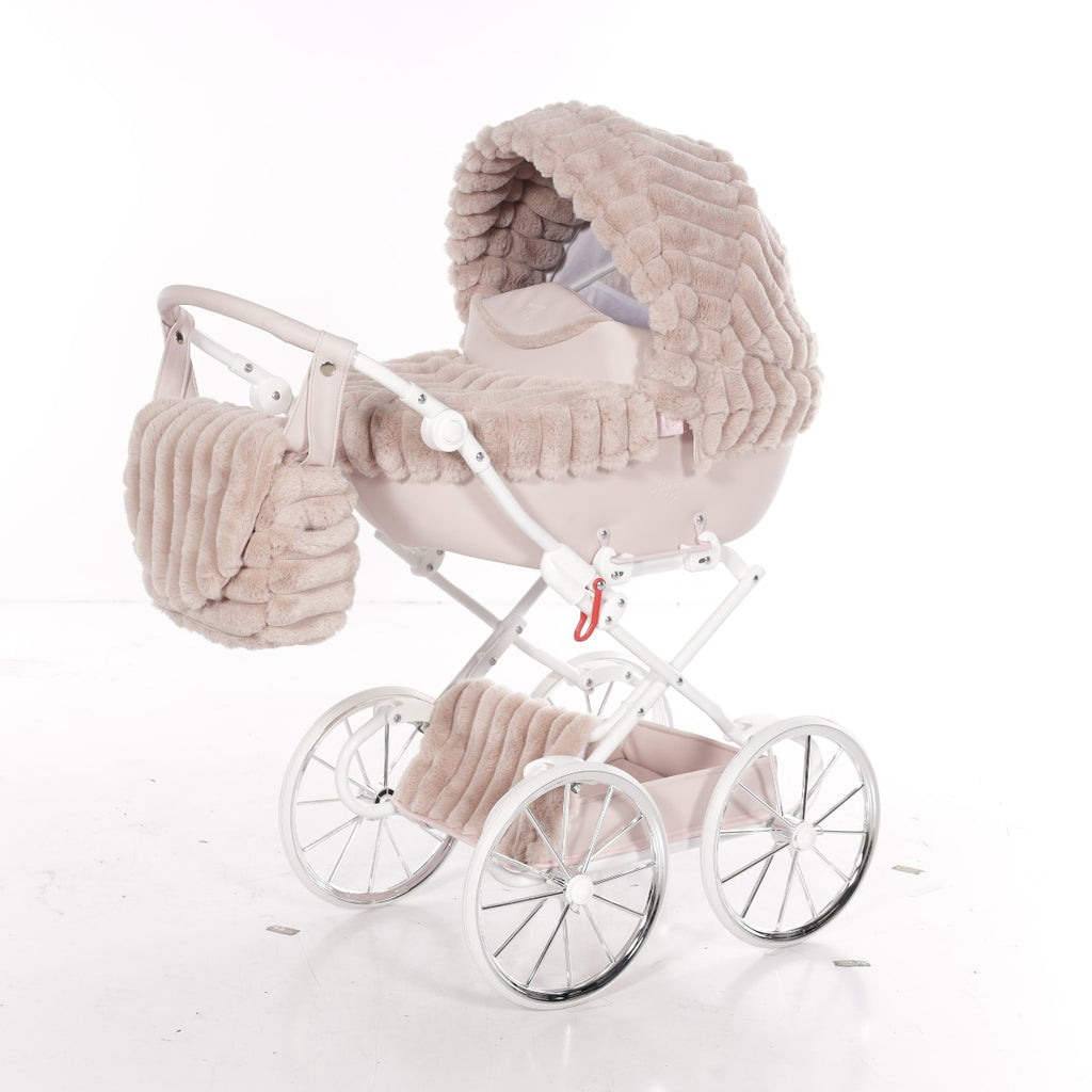 Carrozzina Mini Pelliccia Muffy Rosa