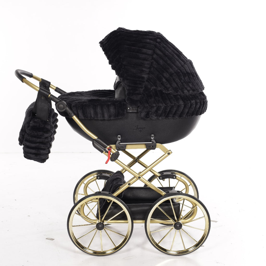 Carrozzina Mini Pelliccia Muffy Nero