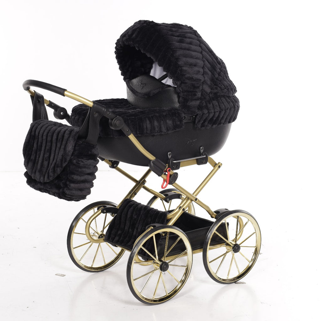 Carrozzina Mini Pelliccia Muffy Nero