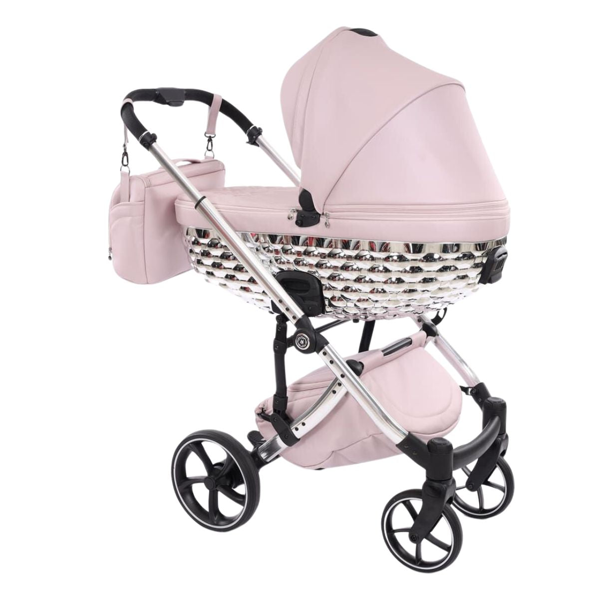 Trio Antes Baby Bubble Rosa/Silver Nav. Glossy Telaio Silver