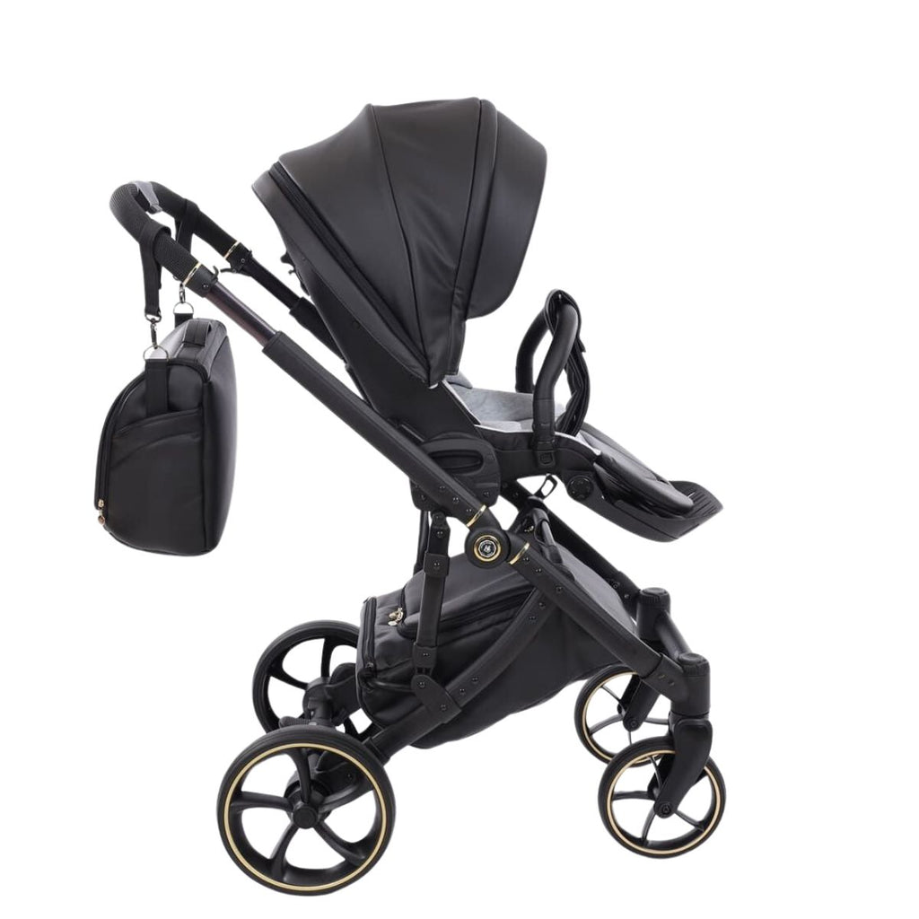 Trio Antes Baby Bubble Black/Gold Nav. Satin Telaio Black