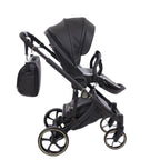 Trio Antes Baby Bubble Black/Gold Nav. Satin Telaio Black