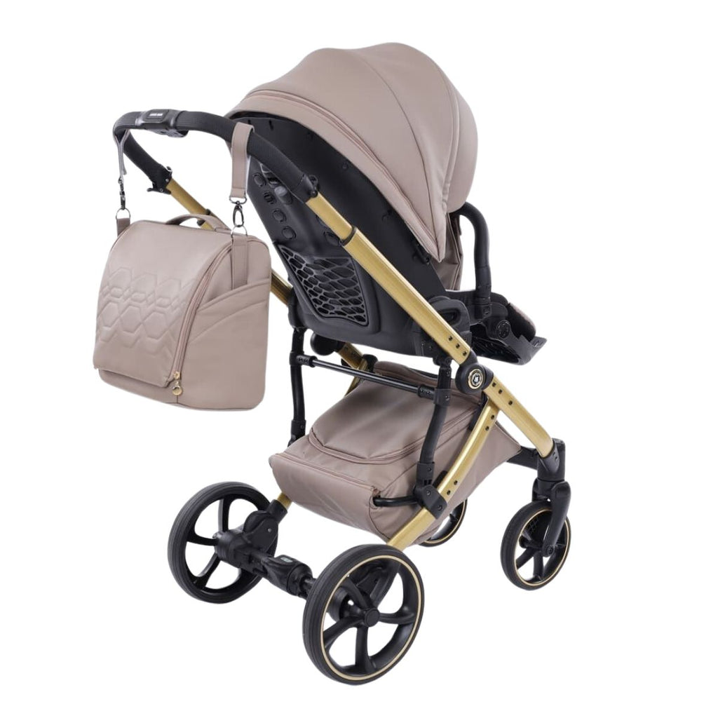 Antes Baby 2 in 1 Bubble Dark Beige/Gold Nav.Satin Telaio Gold