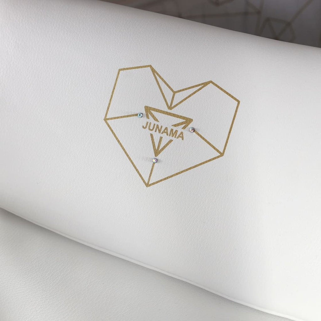 Trio Diamond Heart Collection V3 3 in 1 Ecopelle White/Gold Telaio Bianco