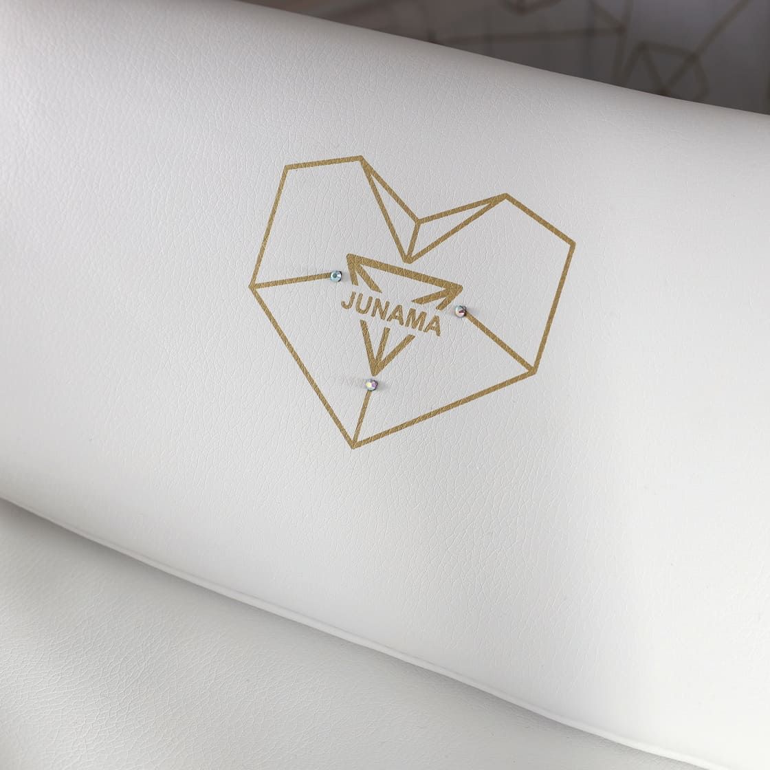 Trio Diamond Heart Collection V3 3 in 1 Ecopelle White/Gold Telaio Bianco