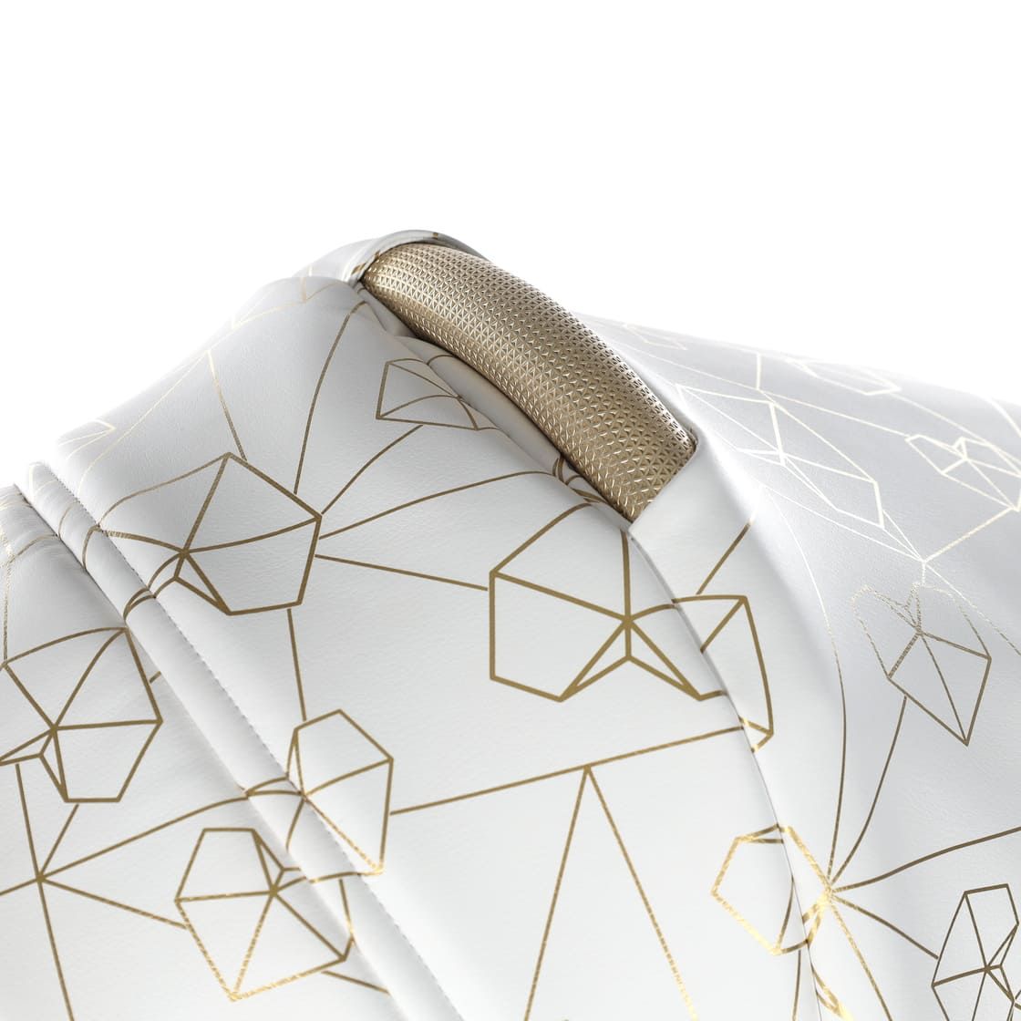 Trio Diamond Heart Collection V3 3 in 1 Ecopelle White/Gold Telaio Bianco