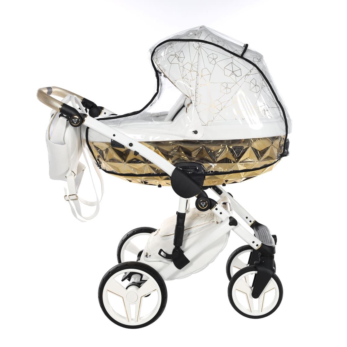 Junama Diamond Heart Collection V3 2 in 1 Ecopelle White/Gold Telaio Bianco