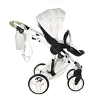 Trio Diamond Heart Collection V3 3 in 1 Ecopelle White/Gold Telaio Bianco