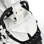Trio Diamond Heart Collection V3 3 in 1 Ecopelle White/Gold Telaio Bianco