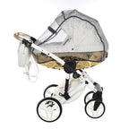 Trio Diamond Heart Collection V3 3 in 1 Ecopelle White/Gold Telaio Bianco