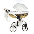 Trio Diamond Heart Collection V3 3 in 1 Ecopelle White/Gold Telaio Bianco