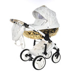 Trio Diamond Heart Collection V3 3 in 1 Ecopelle White/Gold Telaio Bianco