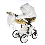 Trio Diamond Heart Collection V3 3 in 1 Ecopelle White/Gold Telaio Bianco