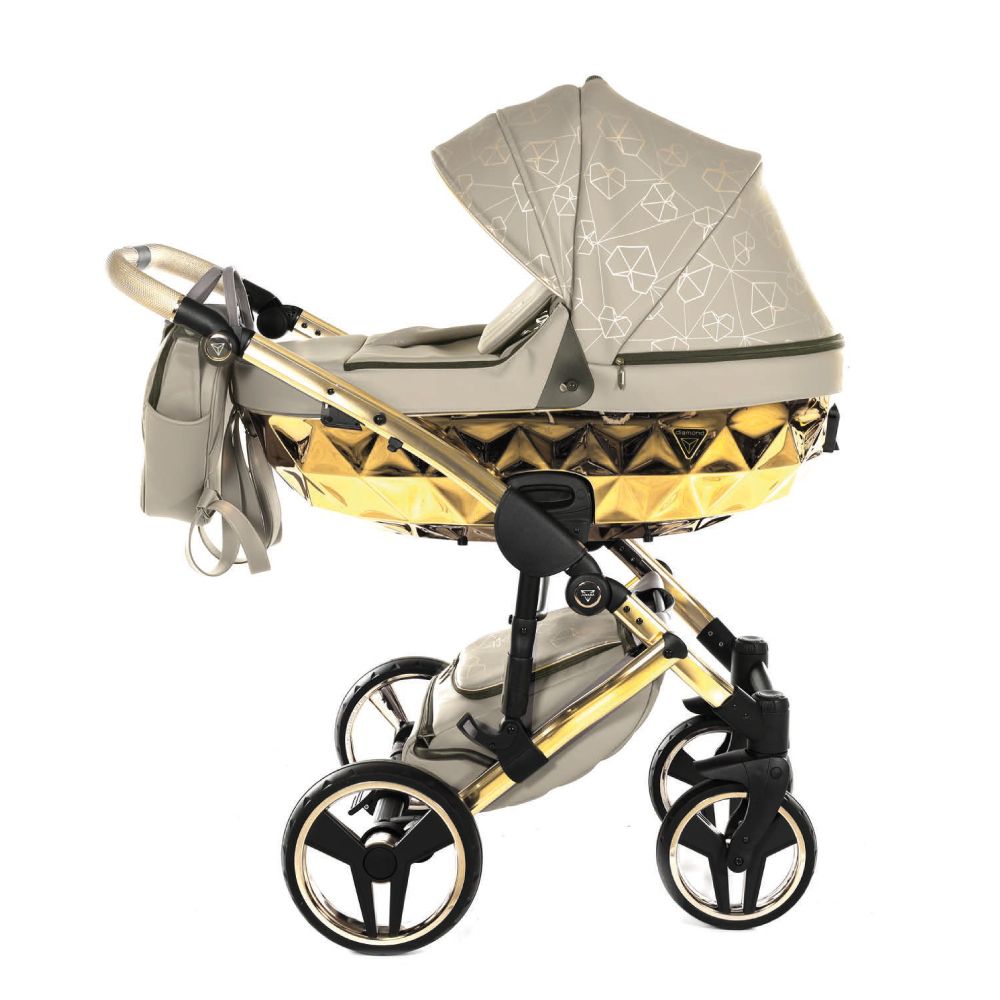 Trio Diamond Heart Collection V3 3 in 1 Ecopelle Beige/Oro Giallo Telaio Oro Giallo