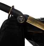 Diamond Fluo 3 in 1 Pelle Nero Navicella Nera Telaio Oro Giallo