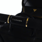Diamond Fluo 3 in 1 Pelle Nero Navicella Nera Telaio Oro Giallo