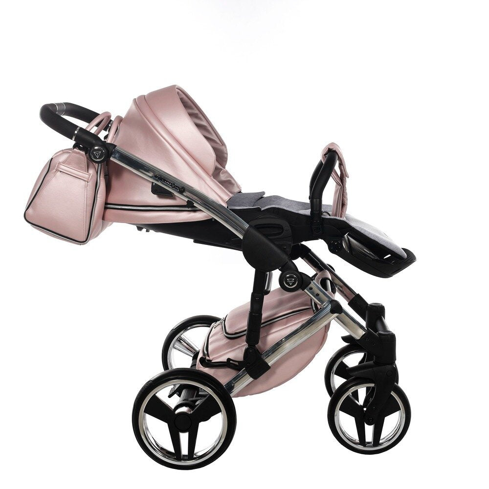 Diamond Fluo 3 in 1 Pelle Rosa Navicella Nera Telaio Cromato