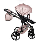 Diamond Fluo 3 in 1 Pelle Rosa Navicella Nera Telaio Cromato
