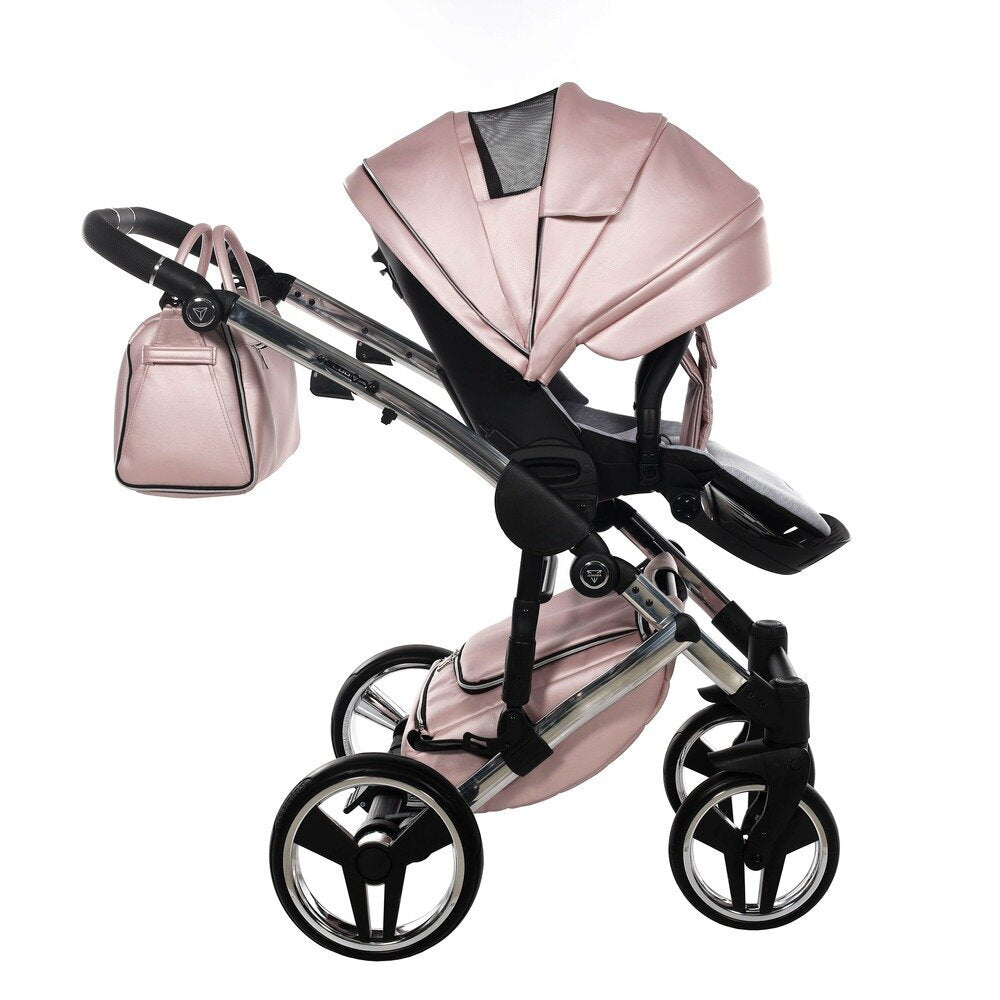 Diamond Fluo 3 in 1 Pelle Rosa Navicella Nera Telaio Cromato