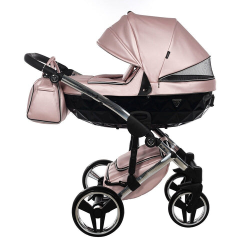 Diamond Fluo V3 2 in 1 Pelle Rosa Navicella Nera Telaio Cromato