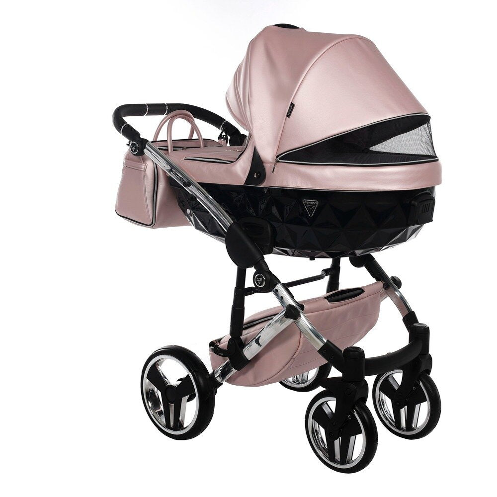 Diamond Fluo V3 2 in 1 Pelle Rosa Navicella Nera Telaio Cromato