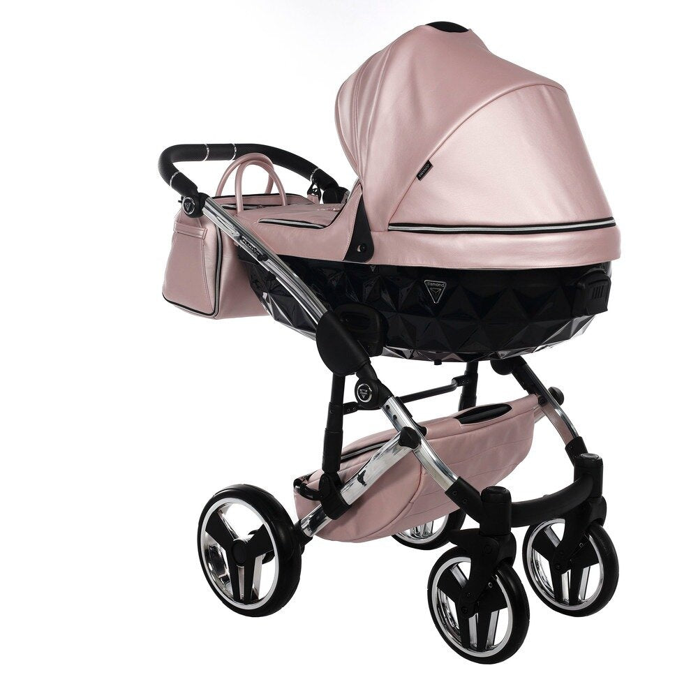 Diamond Fluo V3 2 in 1 Pelle Rosa Navicella Nera Telaio Cromato