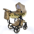 Junama Diamond Dolce Mirror V3 2 in 1 Ecopelle Gold Nav. Gold Glossy Telaio Gold