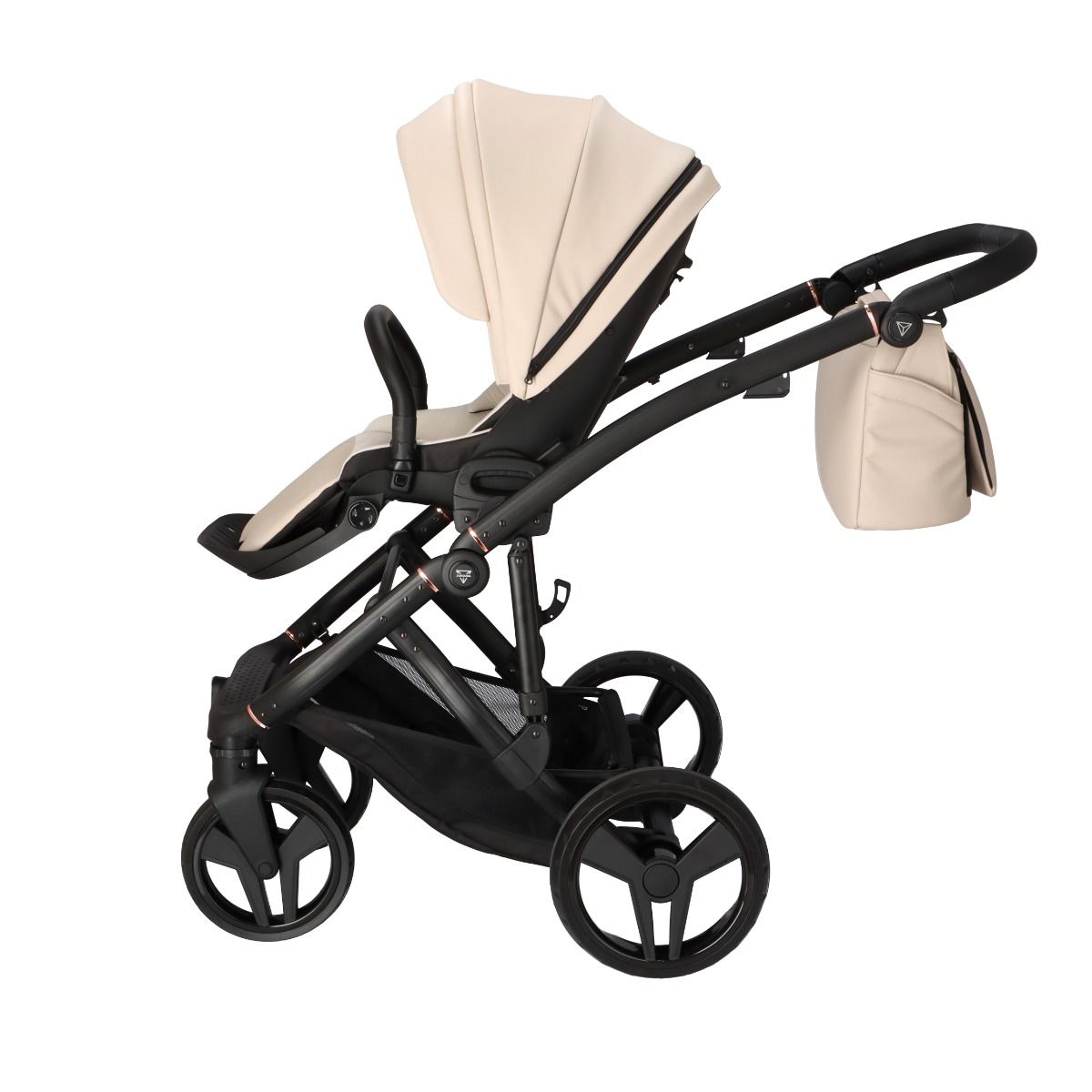 Junama Classic 2 in 1 Ecopelle Beige Nav. Nera Telaio Nero