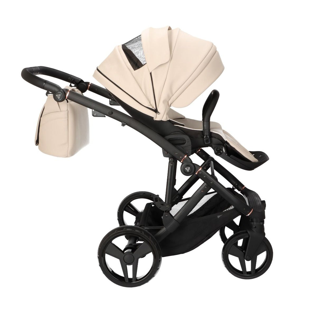 Junama Classic 2 in 1 Ecopelle Beige Nav. Nera Telaio Nero