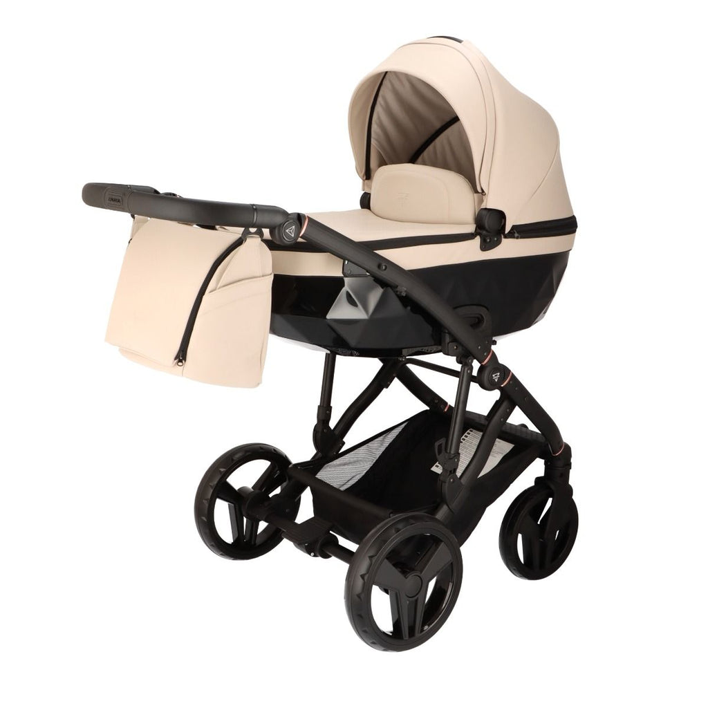 Junama Classic 2 in 1 Ecopelle Beige Nav. Nera Telaio Nero